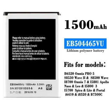 SAMSUNG Originálne Batéria EB504465VU pre SCH-W799 W609 i8910 / U i6410 i5700 i5800 i5801 i8320 i8700 GT-S8500 S8530 B6520 B7300C