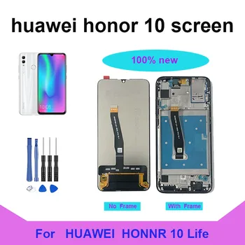 100% Nový Lcd Pre Huawei Honor 10 Lite Obrazovka Dotykový Displej s Rám Displeja Pre česť 10i Lcd HRY-LX1 HRY-LX2