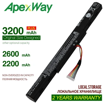 Apexway E5-475G notebook batéria pre Acer Aspire E15 523G 553G 573G 575G 774G AS16A5K AS16A7K AS16A8K