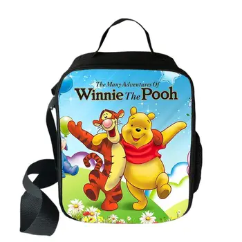 Horúce Disney Winnie the Pooh Obed Tašky Študent Potravín Prenosné Izolované Obed Box Detí Školský Obed Tašky Darček