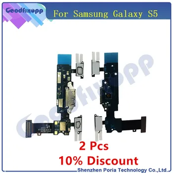 Nové Originálne Pre Samsung Galaxy S5 G900T Micro USB Nabíjací Port Senzor Dock Konektor Flex Kábel Náhradné Diely