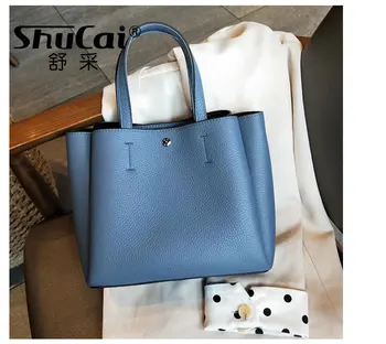 Nové originálne kožené dámske kabelky módnych tote bag luxusné dizajnér kabelka Žena taška na rameno messenger tašky pre ženy