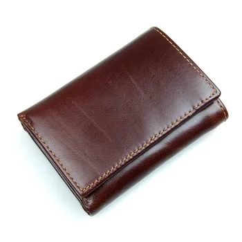 Luufan RFID Trifold Peňaženky, Kreditné Karty, Držiak S Secure ID Okno Pánske Kožené Originálne Peňaženky